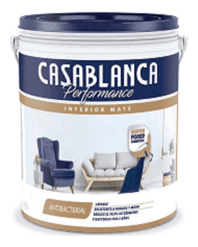 Performance Látex Interior Mate Antibacter 20lt Casablanca