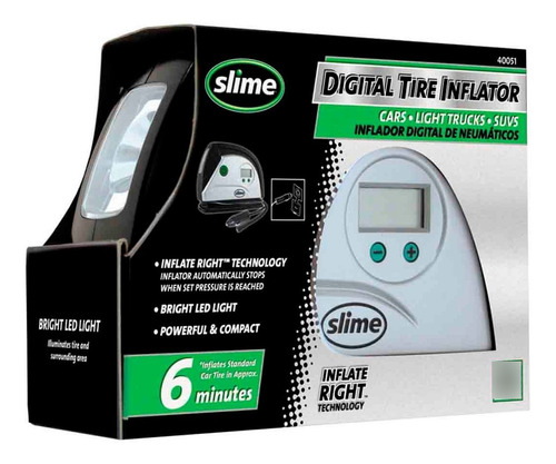 Compresor De Aire Compact Slime Digital 12v Bicicletas Autos