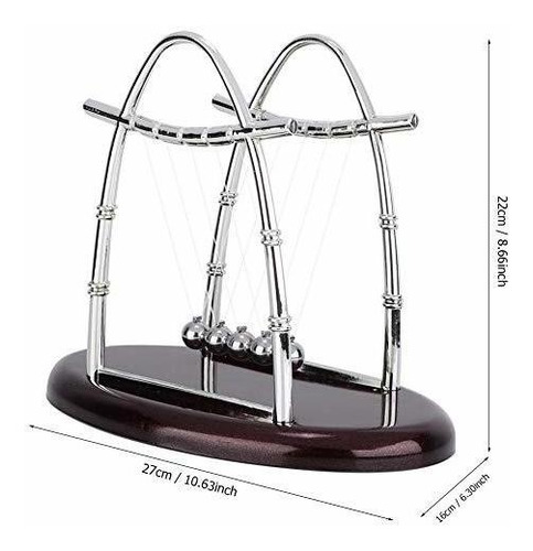 Imagen 3 de 9 de Pèndulo Fdit Classic Newton Cradle Balance Balls 5 Bolas De