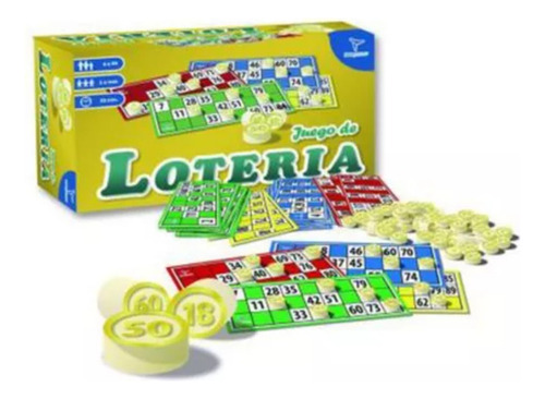 Loteria Fichas Plásticas Linea Clasicos Toto Games 2310