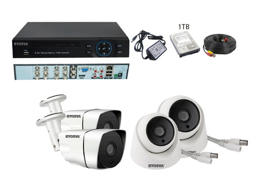 Kit De Cámara 4 Canales Dvr Penta Híbrido