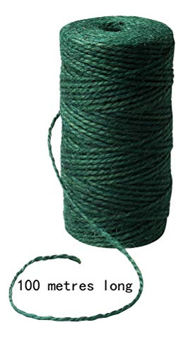 Twine De Jardín Verde 656 Pies, Cuerda De Yute Resistente