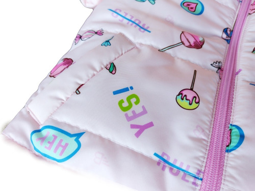 Imagen 7 de 8 de Campera De Abrigo Impermeable Forrada C/polar Bebe Beba Nena