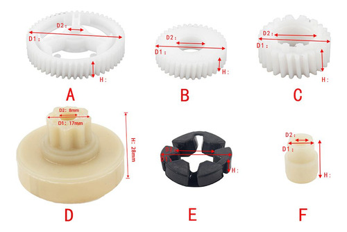 2 X 6 Peças Kit De Engrenagem De Reparo De Motor Regulador