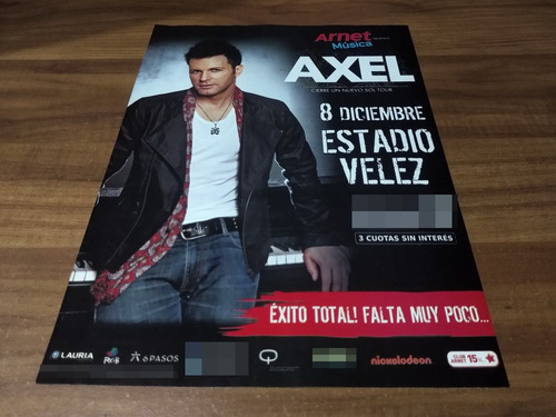 (pd924) Publicidad Axel Velez * 2012 (Usado)
