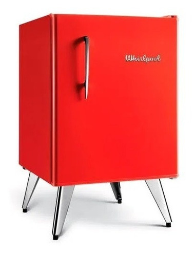 Heladera Whirlpool Retro Vintage Roja Wra09 R1  76 Lts 