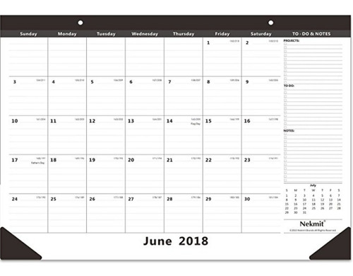 Calendario De Escritorio Junio ¿¿de 2018 - Diciembre 2018 F