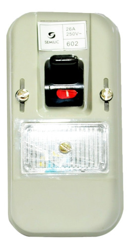 Interruptor D/palanca Superficial 602 De 25amp/250v  Semilic