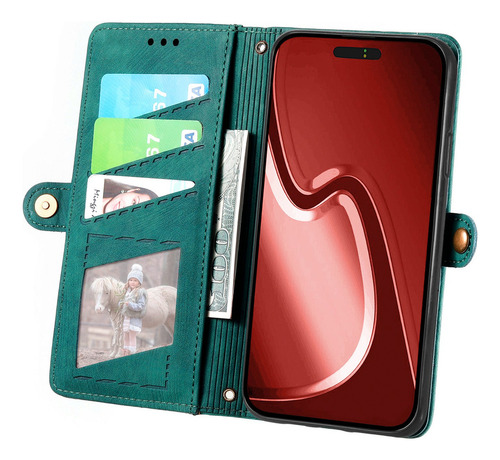 Funda De Piel Tipo Cartera Para Honor X8c X8b X8a