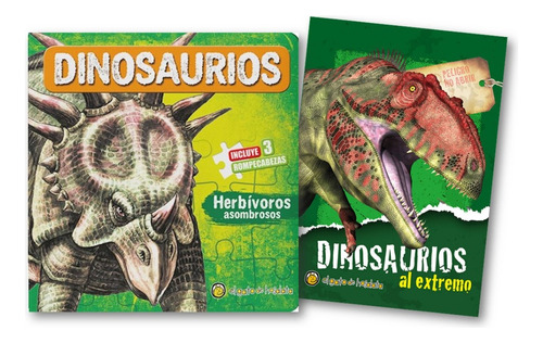 * Combo Dinosaurios Herbivoros + Al Extremo * Rompecabezas