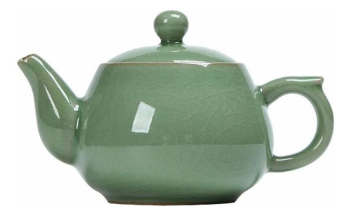 Tetera  De Porcelana Verde Jade, Utensilios De Té De Ku Tts