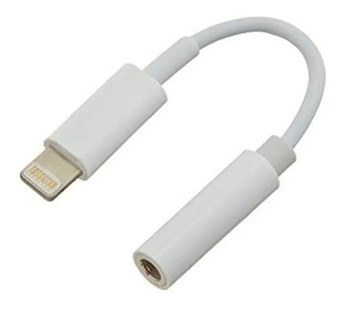 Adaptador Lightning A Jack 3.5mm Para iPhone iPad Color Blanco