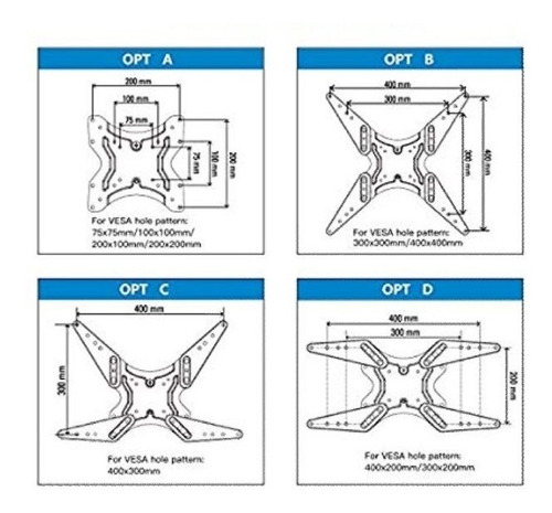 Base Soporte De Pared Para Tv De 26 A 55 Pulgadas