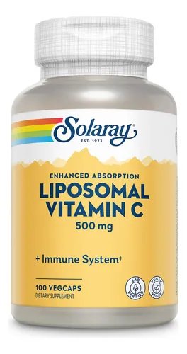 Suplemento Solaray De Vitamina C Liposomal, 500 Mg, Vegano,
