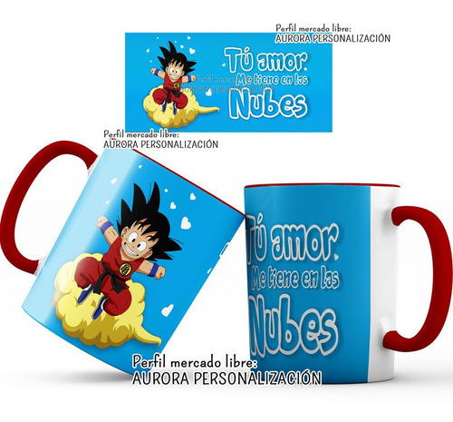 Mug Oreja Interior Rojo Taza Amor San Valentin Heroes 08