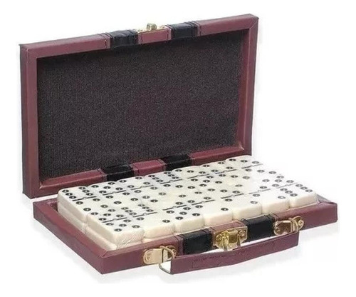 L Estuche Profesional De Lujo Bone Dominoes Con 28 Piezas