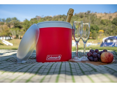 Imagem 10 de 11 de Cooler Térmico Vermelho 9qt 8,5 Litros Coleman Party Circle