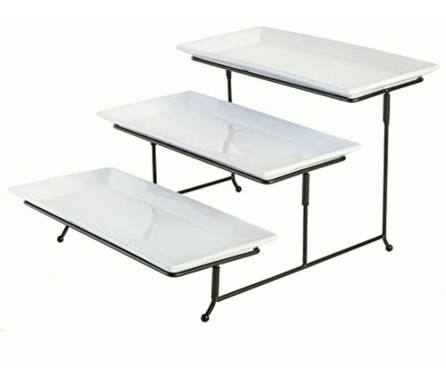 Gibson Gracious Dining Juego De Platos Con Tres Niveles Con