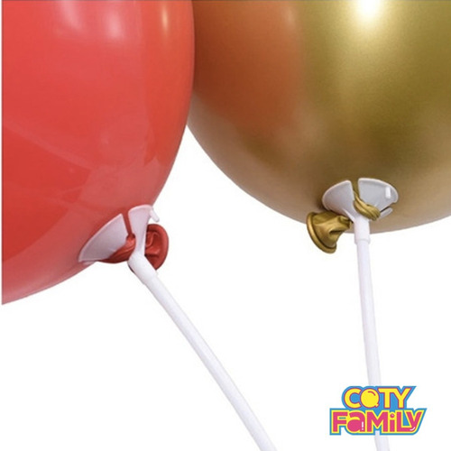 Palito Porta Globo Blanco 36 Cm De Largo X 25 U