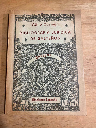 Bibliografia Juridica De Salteños - Cornejo, Atilio (o2) (Usado)