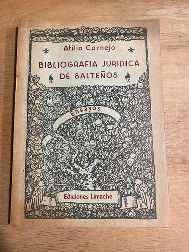 Bibliografia Juridica De Salteños - Cornejo, Atilio