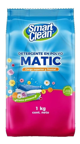 Detergente En Polvo Smart Clean Primavera 1 Kg