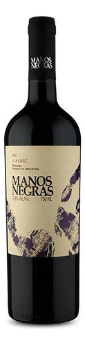 Vino argentino Manos Negras Malbec 750ml