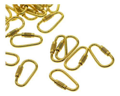 5 X 20x Pequeños Llaveros Mosquetón Clips D Anillo