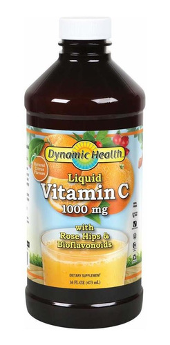 Dynamic Health Vitamina C Lquida, 1000 Mg, Botellas De 16 On