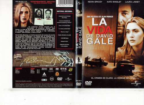 La Vida De David Gale (2003) (mx) - Dvd Original - Mcbmi