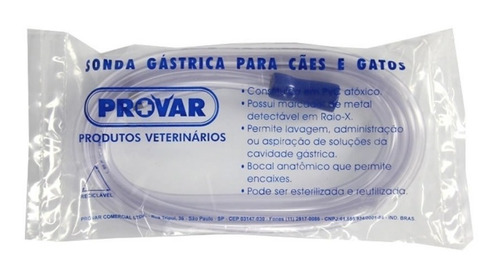 Sonda Gastrica Para Cães E Gatos (m) Pct 1 Un (provar)