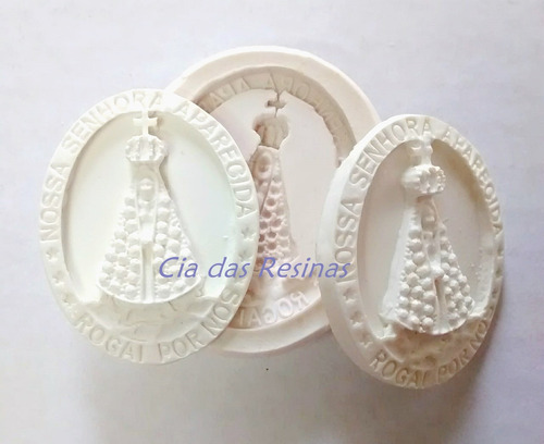 Molde Forma Silicone Medalha Nossa Sra. Glicerina Parafina