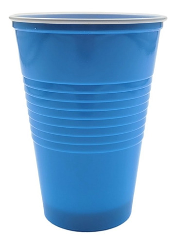 Vaso Plastico Celeste 500cc, Americano Beer Pong X 20 U