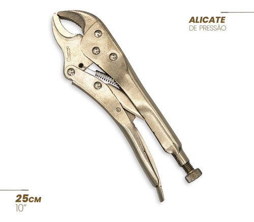 Alicate Pressão Boca Curva Multifunção 10 Polegadas 250mm