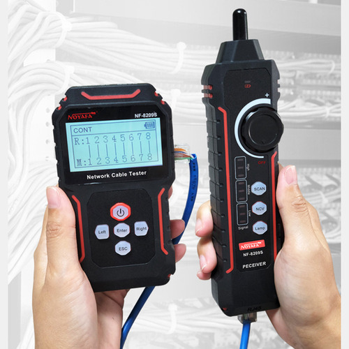 1 La Pantalla Lcd Noyafa Nf-8209s Poe Wire Checker Mide La