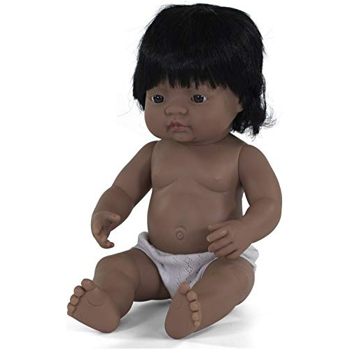 Miniland 15 Anatomically Correct Baby Doll Hispanic Girl