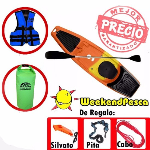 Kayak Mdq Atlantikayak Profish+bolso+acc-weekendpesca Envios