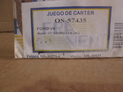 Empacadura De Carter Sierra Motor 171  ( 2.8 Lts )