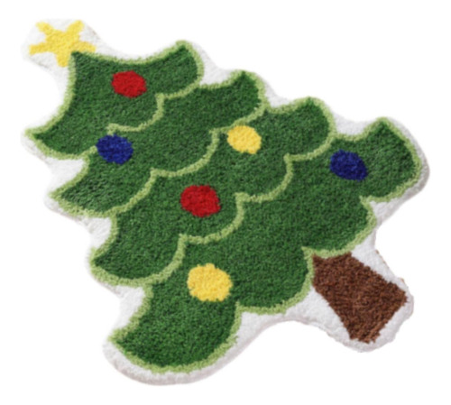 2 Alfombra De Árbol De Navidad Nórdica Antideslizante