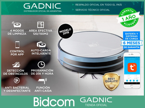Aspiradora Robot Gadnic + Trapeador Mopa App Gadnic Pro