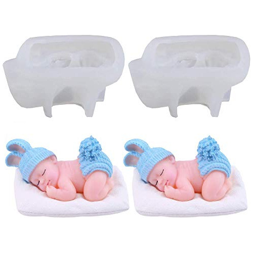 Molde De Silicona Diseño De Bebé Durmiendo 3d, Lindo ...