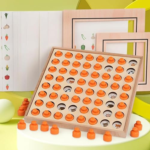 Juego De Tablero De Memoria De Madera Montessori 3 1