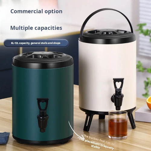 Cubo De Hielo De Acero Inoxidable De 6l Para Bebidas