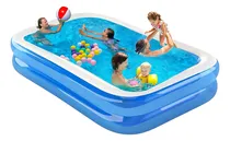 Comprar Piscina Hinchable Sunoffe Piscina Infantil Rectangular De 1.95m Azul Con Blanco