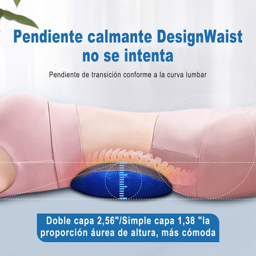 Luomal Soporte Almohada Lumbar De Espuma De Memoria Foam