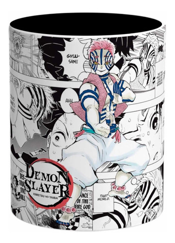 Taza De Akaza Luna Creciente Demon Slayer