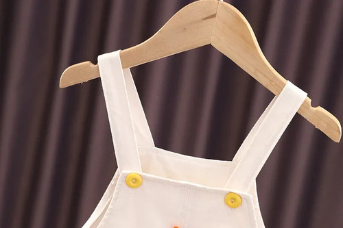 Traje De Bebé Unisex De Verano Con Rayas De Dibujos Animados