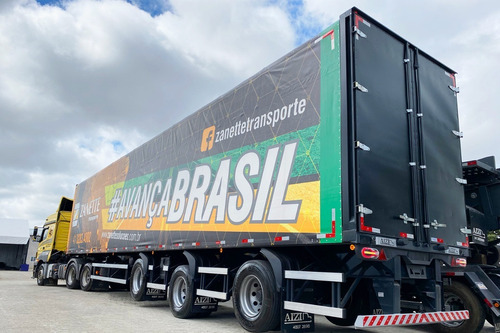 Imagem 2 de 9 de Semirreboque Baú Lonado Total Sider Aizi *valor Sob Consulta