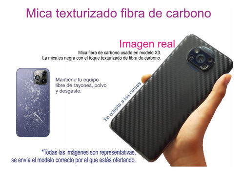 Mica Para Nubia Neo2 5g Tipo Fibra Carbono/no Cristal