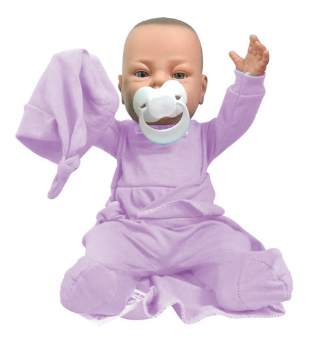 Bebote Reborn Bebe Con Chupete Osito Y Mantita Cami O Agus